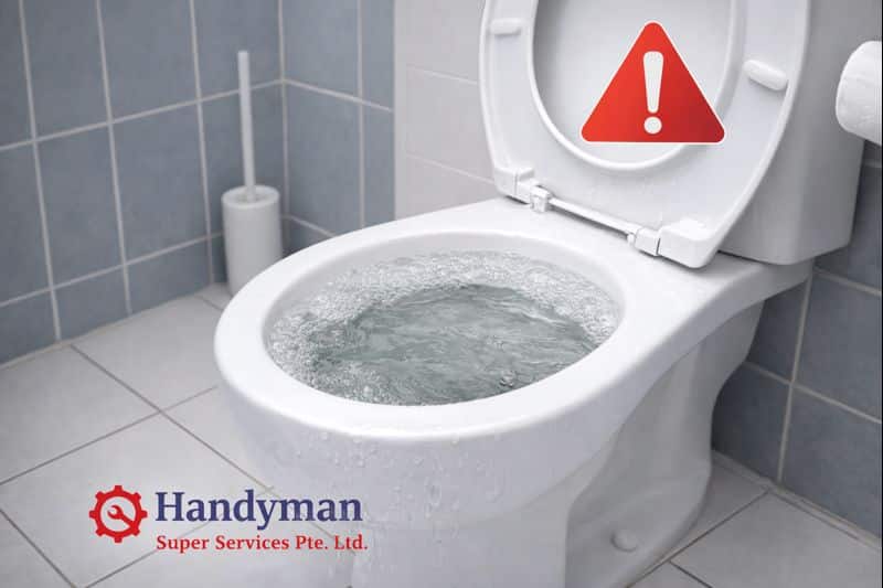 Toilet choke problem in Singapore home