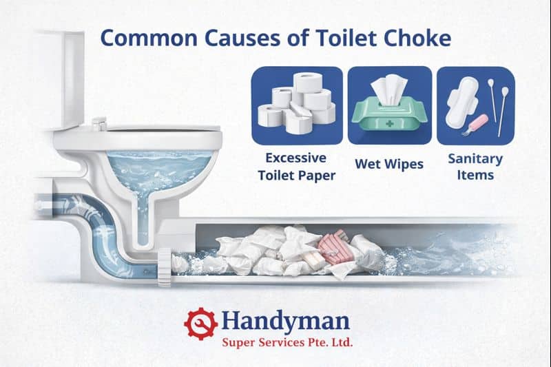 Common causes of toilet choke in Singapore